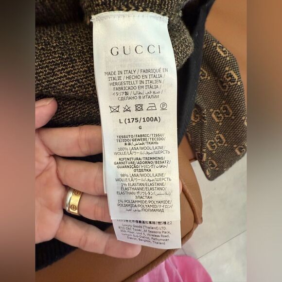 NWOT Gucci GG jacquard wool sweater - Picture 10 of 11